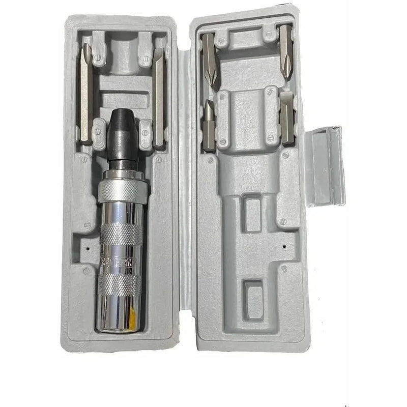 Chave de Impacto Manual Reforçada com Bits e Estojo – Kit 7 Peças de Alta Resistência