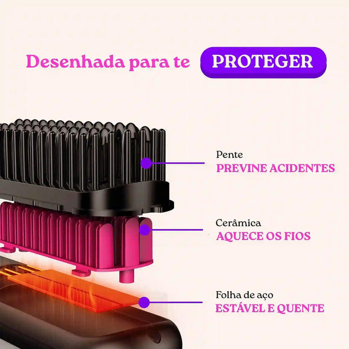 FlashLiss – A Escova Alisadora Rápida e Portátil para Cabelos Perfeitos
