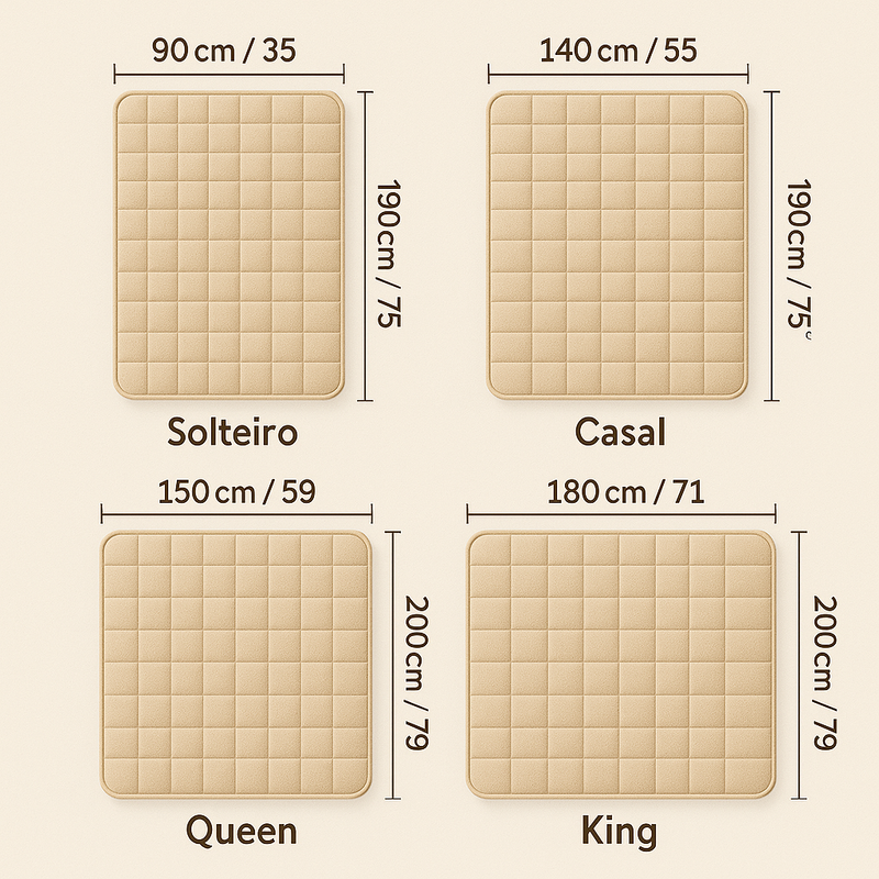 Conjunto de Cama 3 Peças Cinza – Lençol com Fronhas para Solteiro, Casal, Queen e King