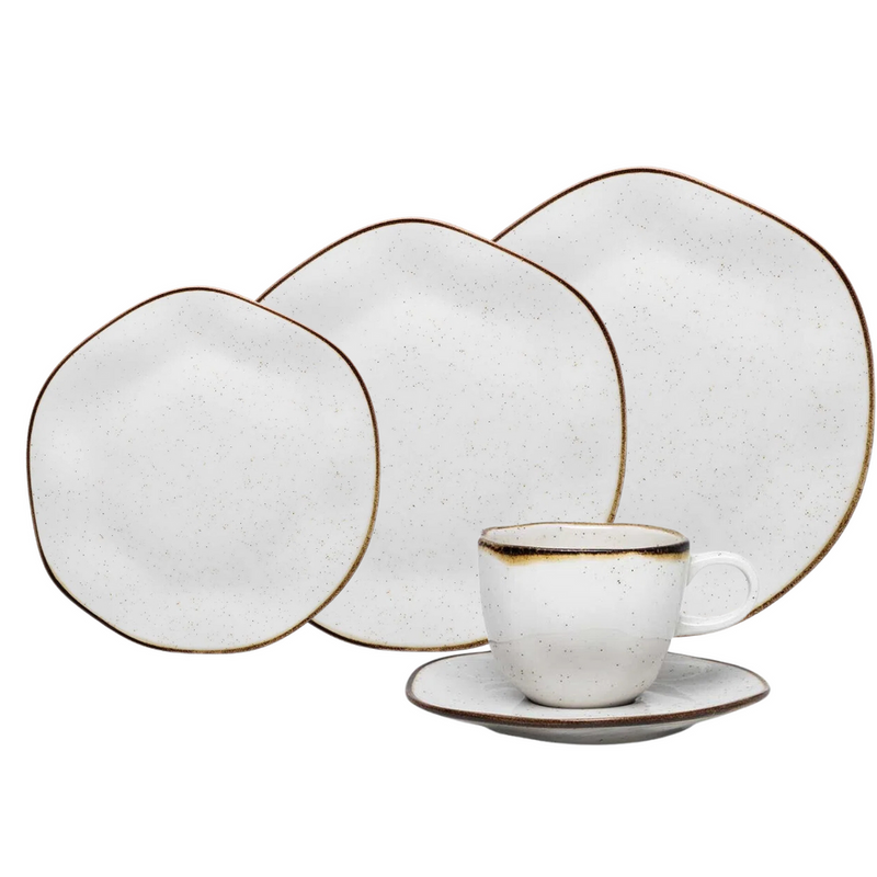54 Peças Mesa Posta de Jantar em Porcelana Conjunto de Luxo Estilo Oxford