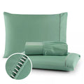 Conjunto de Cama 3 Peças Cinza – Lençol com Fronhas para Solteiro, Casal, Queen e King
