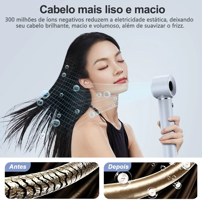 Escova Secadora 5 em 1 Gokoco – Cabelos Lisos, Brilhantes e Sem Frizz em Minutos