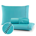 Conjunto de Cama 3 Peças Cinza – Lençol com Fronhas para Solteiro, Casal, Queen e King