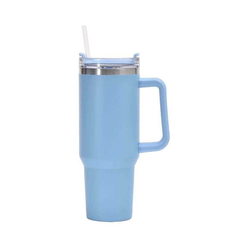 Copo Térmico Inox 1200ml – COMPRE 1, LEVE 2! Tampa + Canudo | Parede Dupla Premium