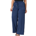 Calça Pantalona Feminina Plus Size com Bolso – Cintura Alta em Tecido Duna (P ao EGG)