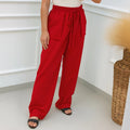 Calça Pantalona Feminina Plus Size com Bolso – Cintura Alta em Tecido Duna (P ao EGG)