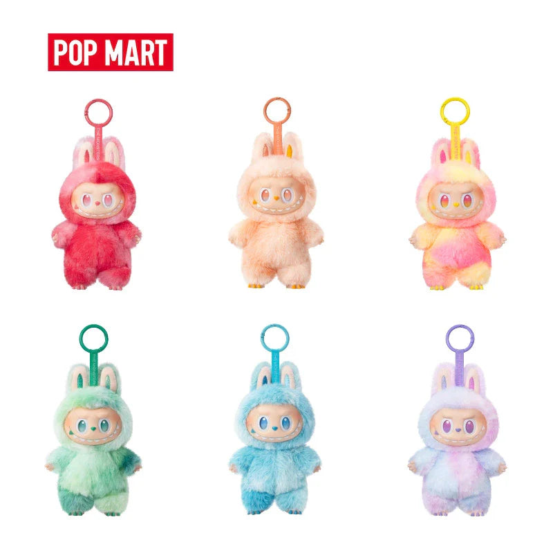 Kit 3 Labubu Original POP MART – Chaveiro de Pelúcia Colecionável Série MONSTERS Energia