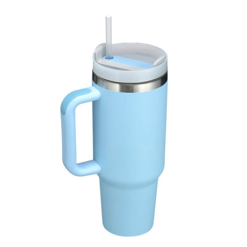 Copo Térmico Inox 1200ml – COMPRE 1, LEVE 2! Tampa + Canudo | Parede Dupla Premium