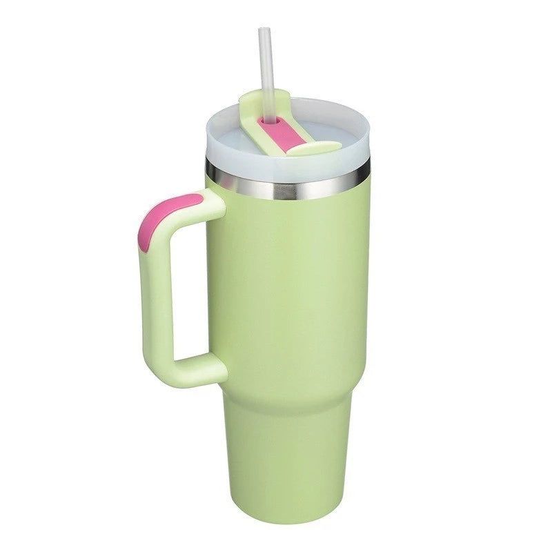 Copo Térmico Inox 1200ml – COMPRE 1, LEVE 2! Tampa + Canudo | Parede Dupla Premium