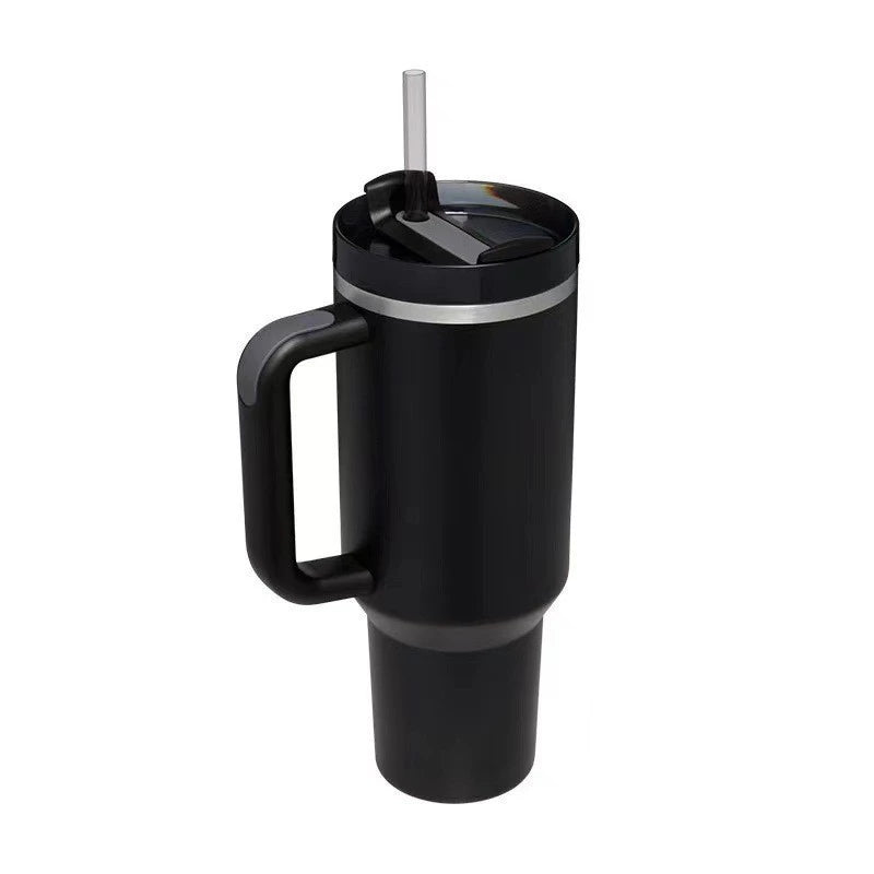 Copo Térmico Inox 1200ml – COMPRE 1, LEVE 2! Tampa + Canudo | Parede Dupla Premium