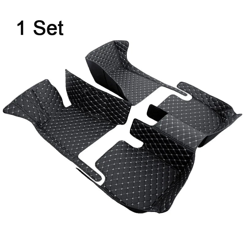 (OFERTA DIA DOS PAIS) Tapete Automotivo Esportivo de Couro – Kit 4 Peças Universal para Todos os Carros | Edição Limitada Dia dos Pais