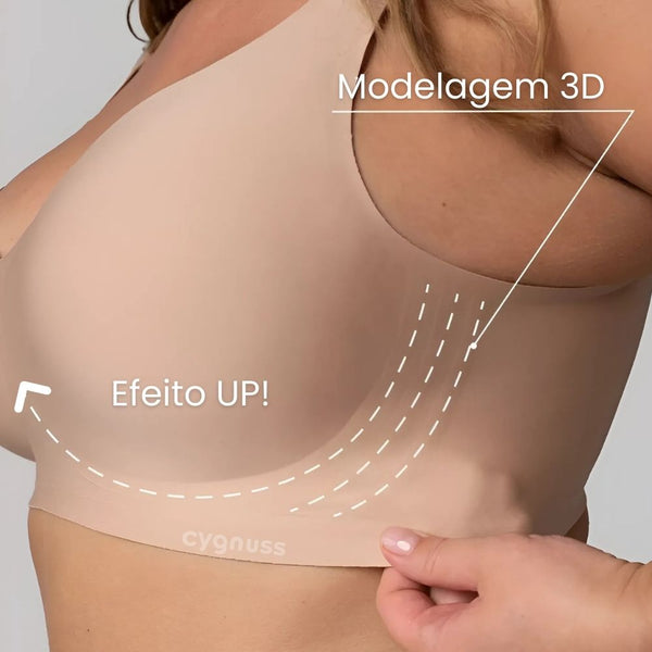KIT 3  Sutiã Conforto Premium Reforçado - Sustentação